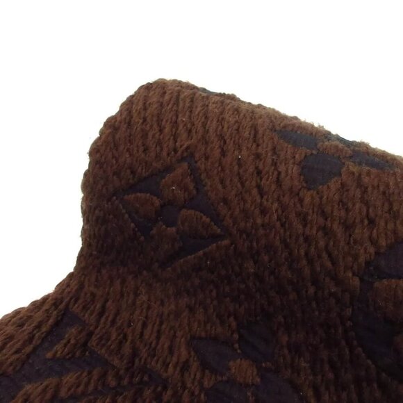 LOUIS VUITTON Eschar Progo Mania Maroon - Unconfirmed Scarf 248-010425 - Picture 3 of 6